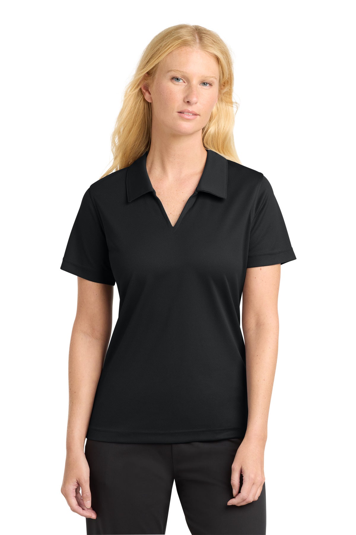 Sport-Tek Women's Dri-Mesh V-Neck Polo