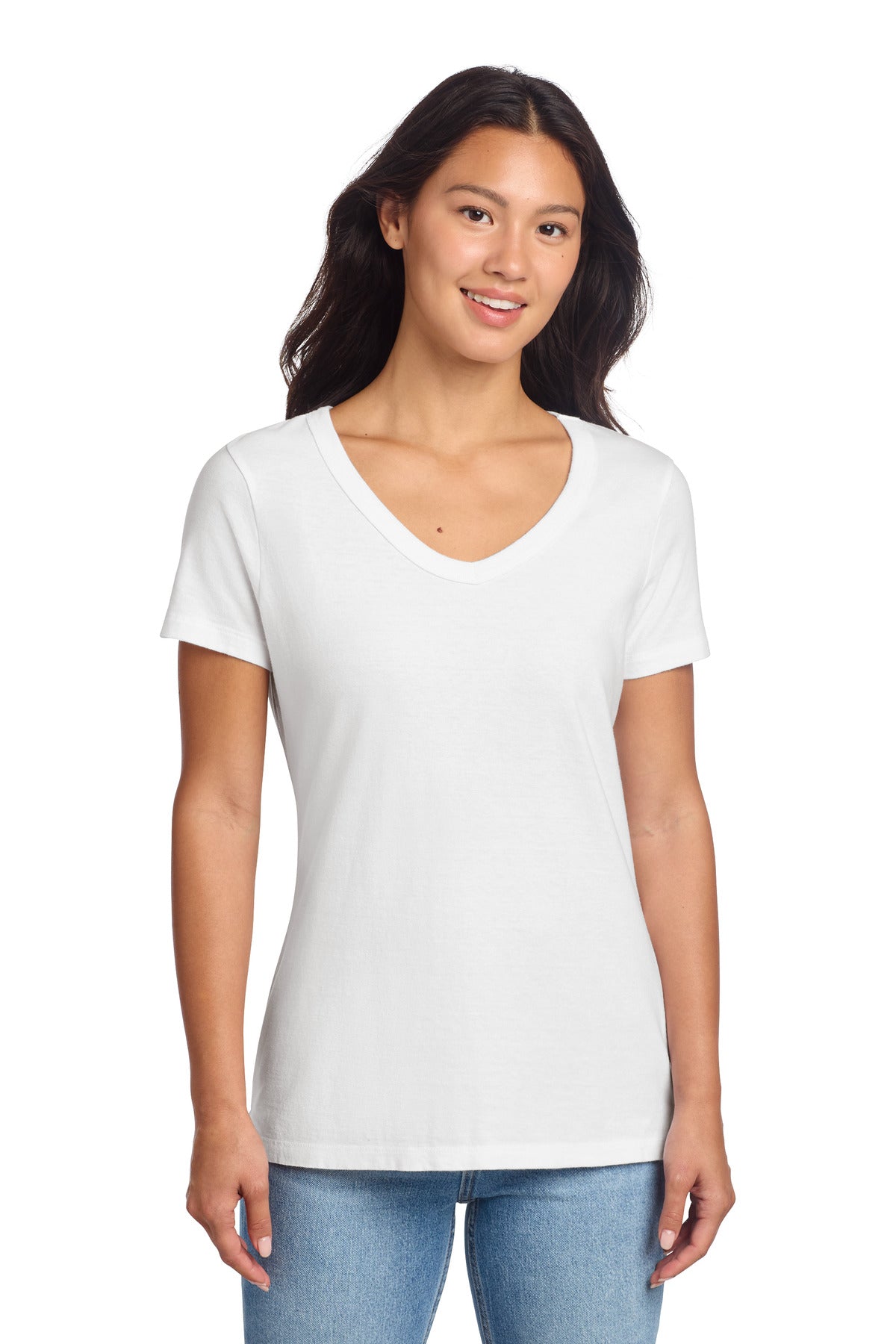 Port & Co Women's Beach Wash Garment-Dyed V-Neck Tee