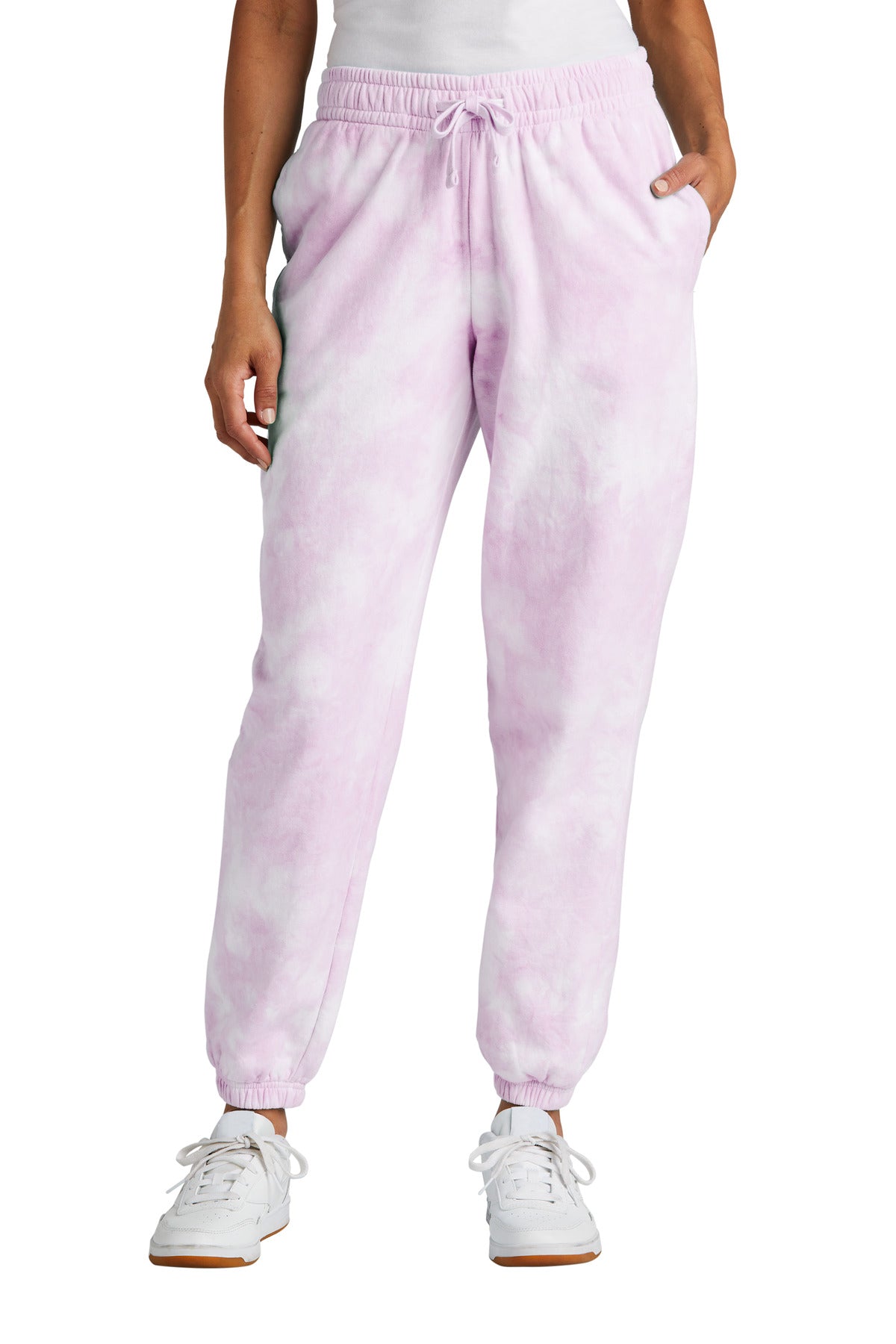 Port & Co Women's Beach Wash Cloud Tie-Dye Sweatpant