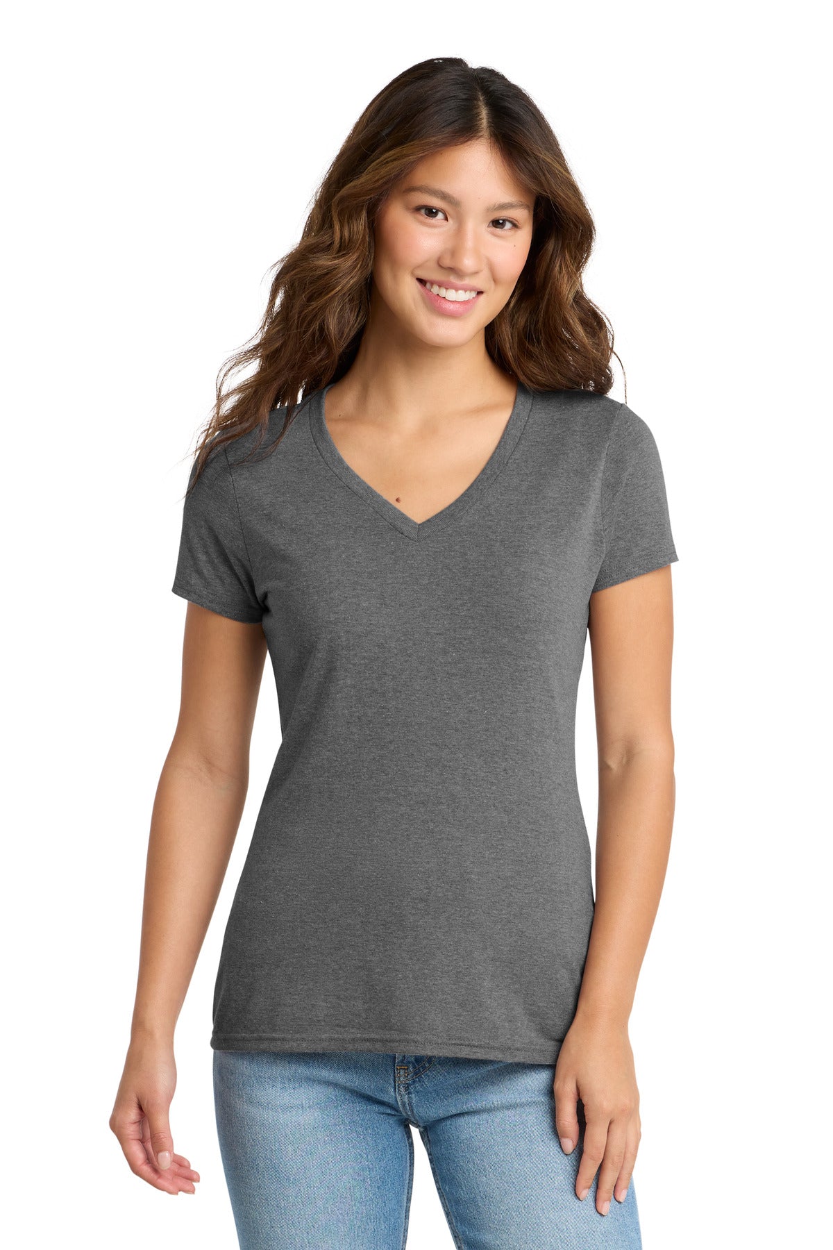 Port & Co Women's Tri-Blend V-Neck Tee