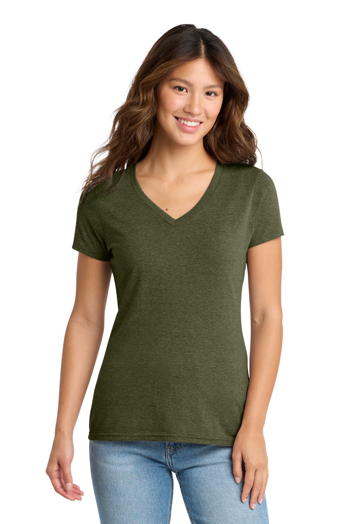 Port & Co Women's Tri-Blend V-Neck Tee