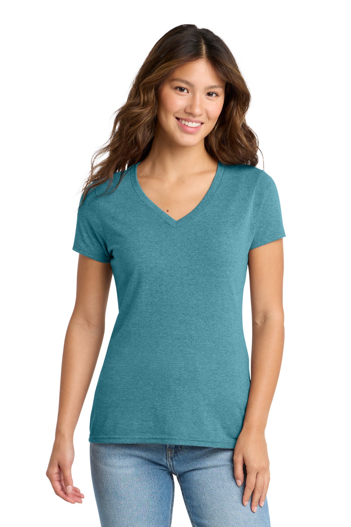 Port & Co Women's Tri-Blend V-Neck Tee