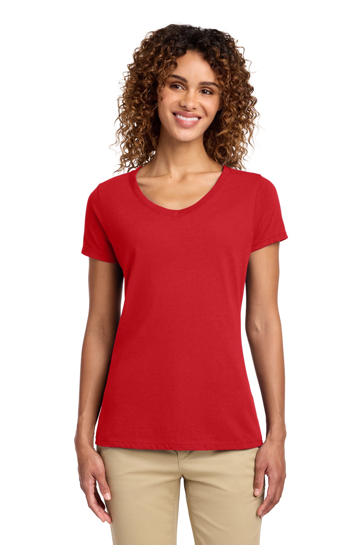 Port & Co Women's Fan Favorite V-Neck Tee