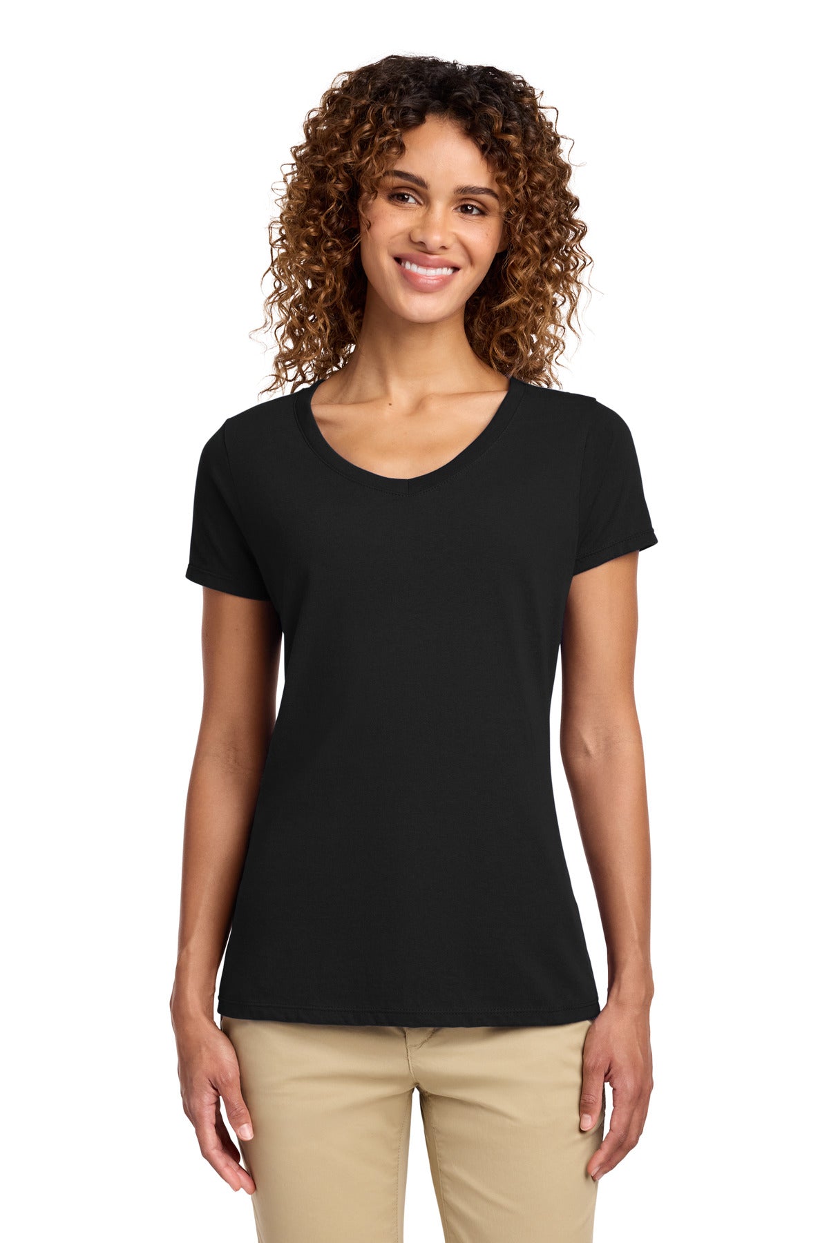 Port & Co Women's Fan Favorite V-Neck Tee