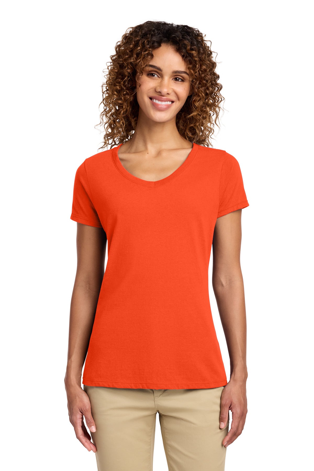 Port & Co Women's Fan Favorite V-Neck Tee
