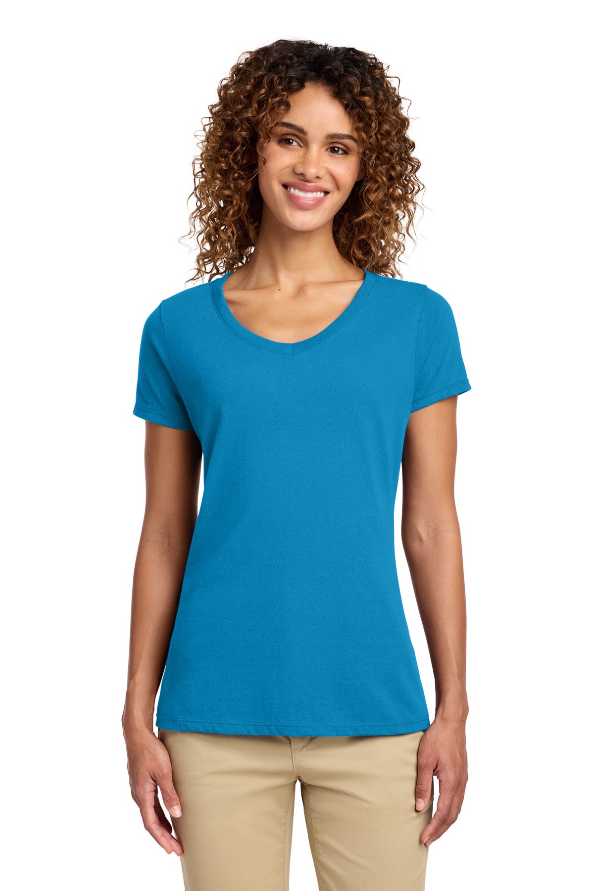 Port & Co Women's Fan Favorite V-Neck Tee