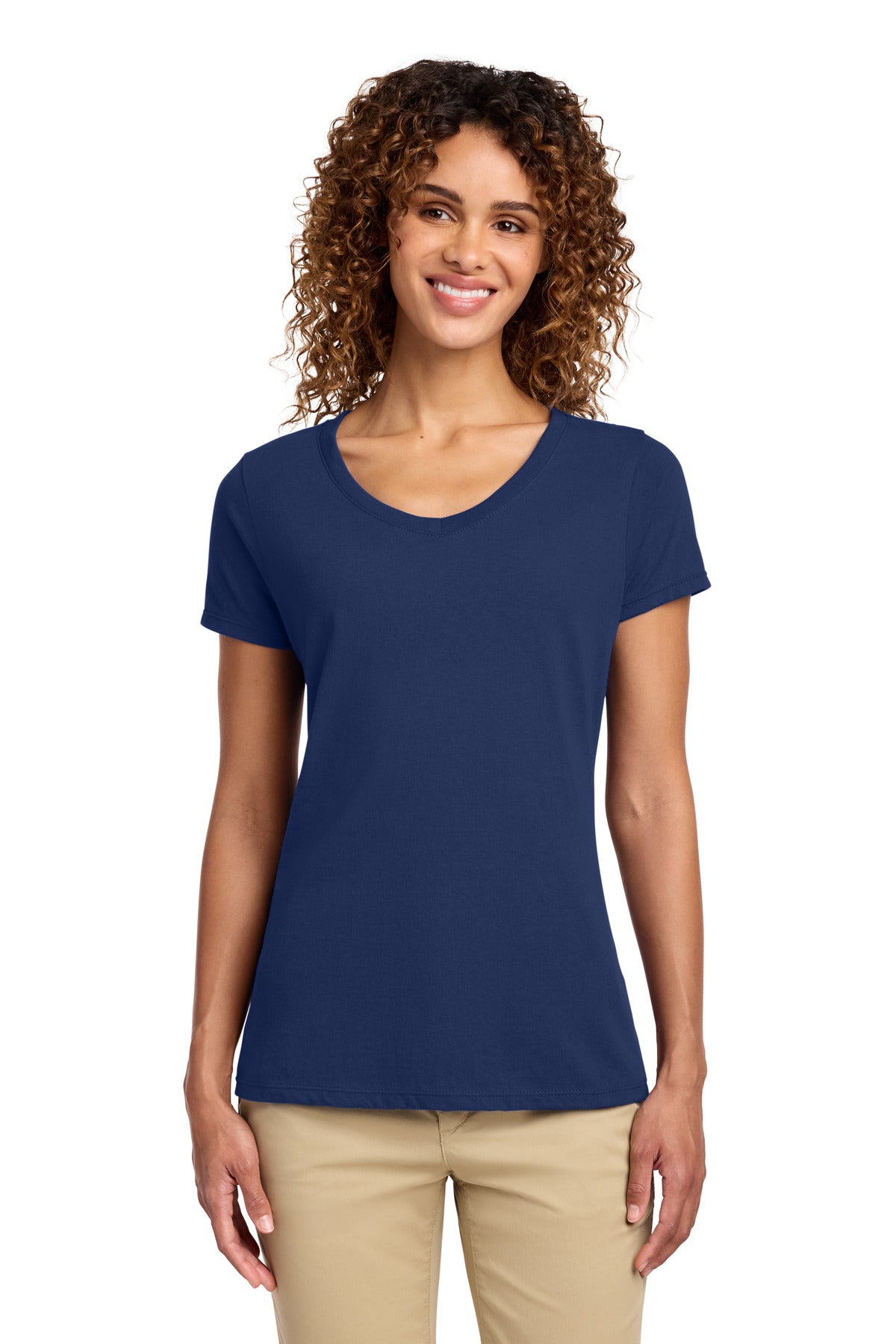 Port & Co Women's Fan Favorite V-Neck Tee