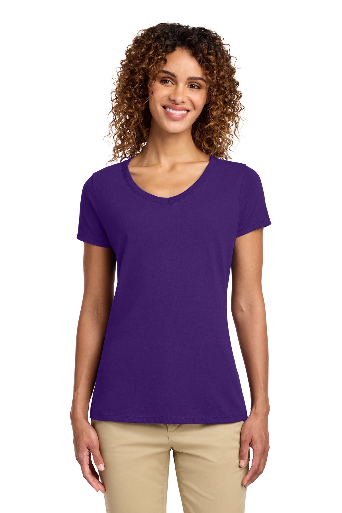 Port & Co Women's Fan Favorite V-Neck Tee