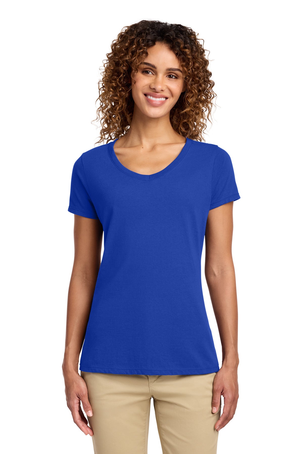 Port & Co Women's Fan Favorite V-Neck Tee