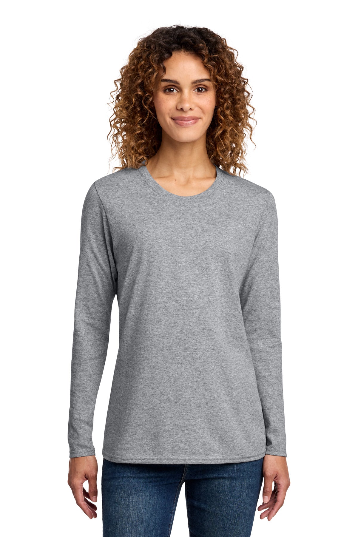 Port & Co Women's Long Sleeve Core Cotton Tee