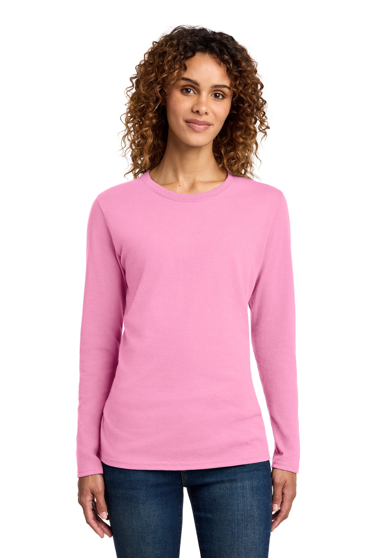 Port & Co Women's Long Sleeve Core Cotton Tee
