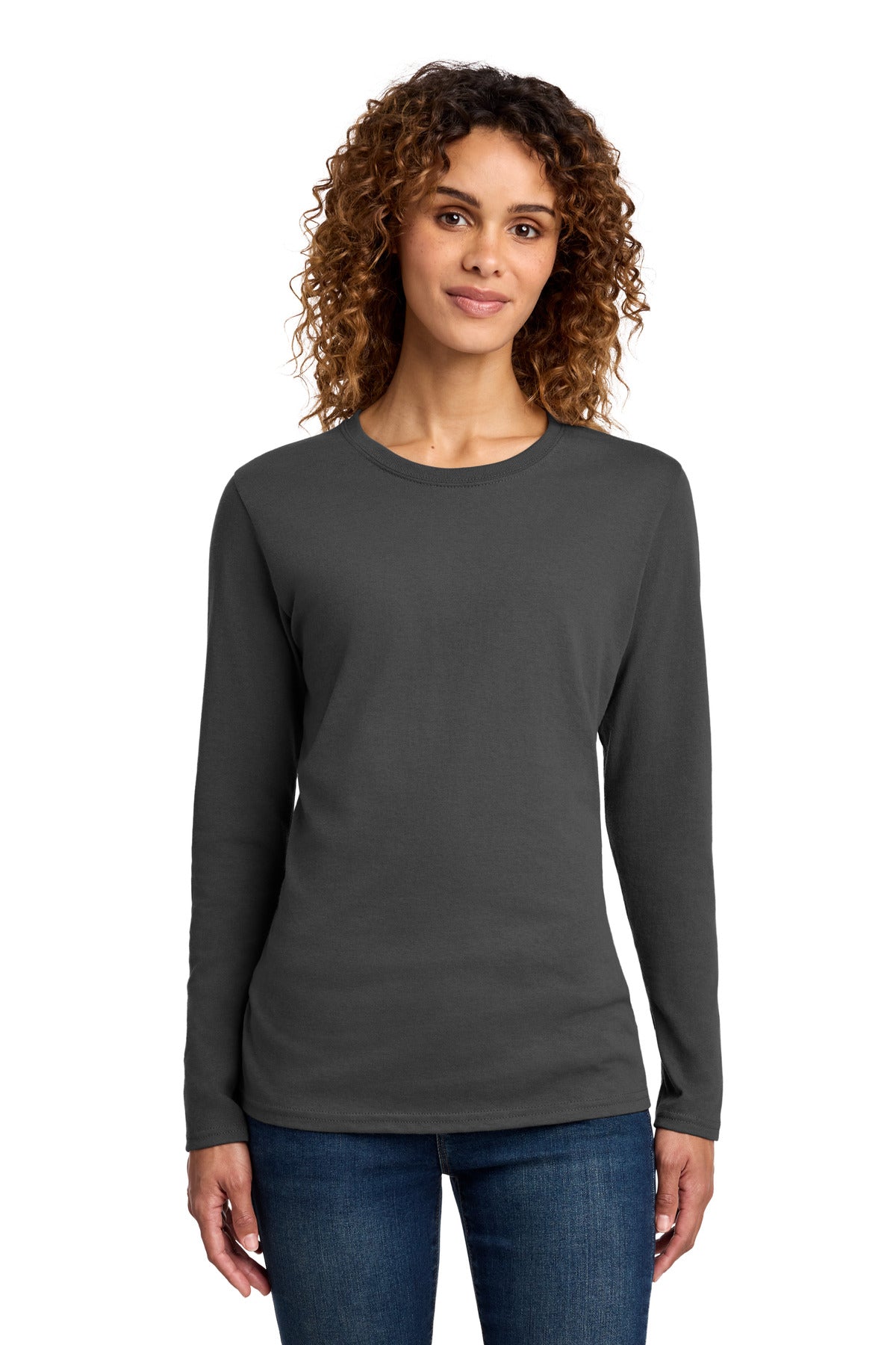 Port & Co Women's Long Sleeve Core Cotton Tee