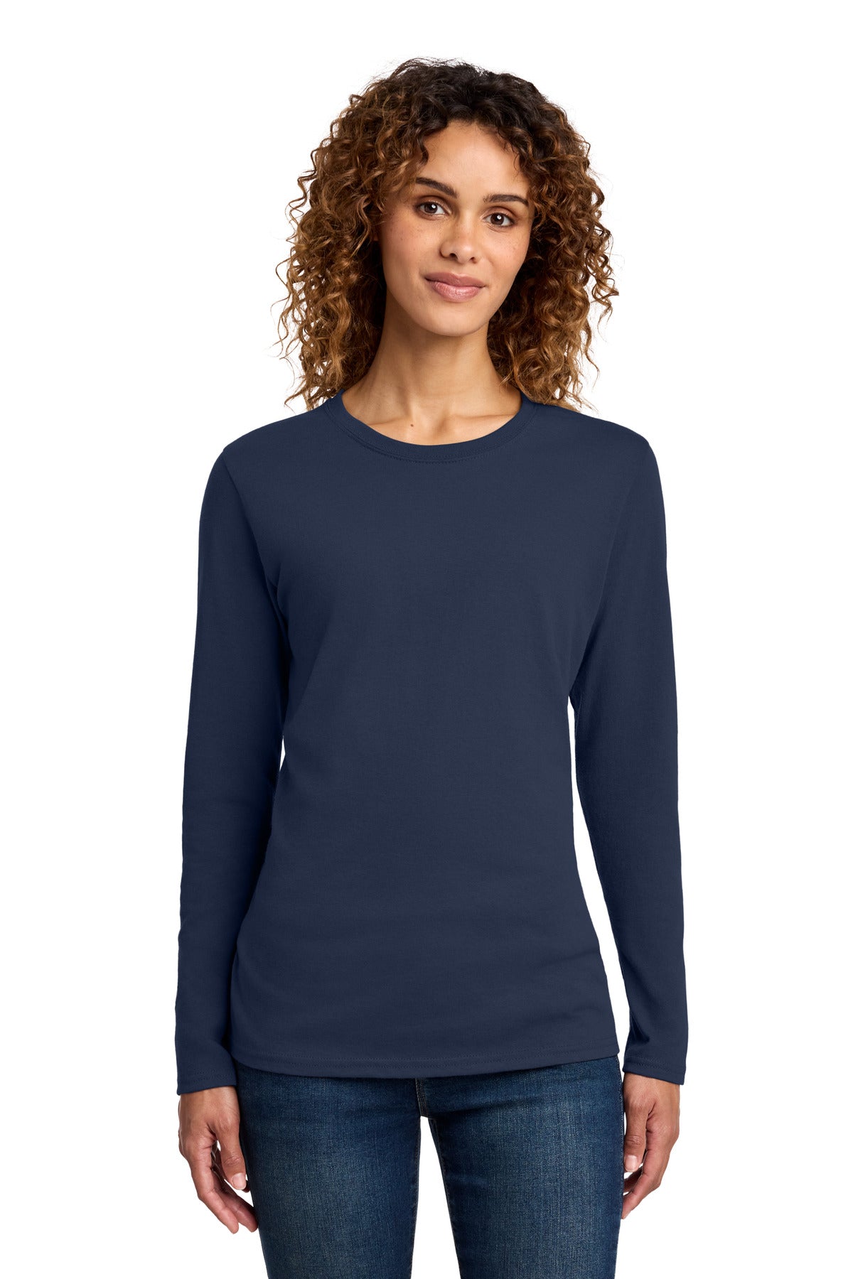 Port & Co Women's Long Sleeve Core Cotton Tee