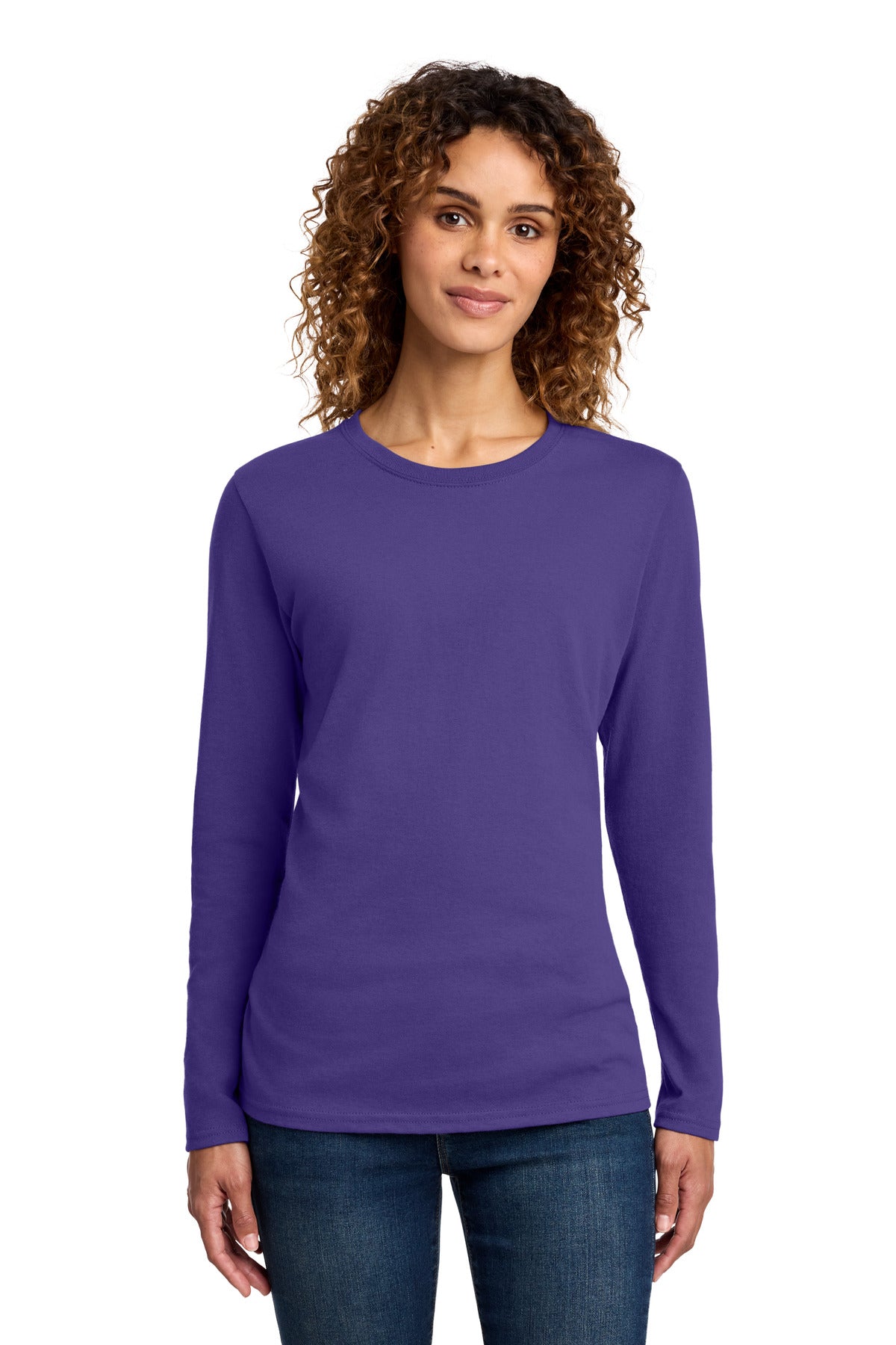 Port & Co Women's Long Sleeve Core Cotton Tee