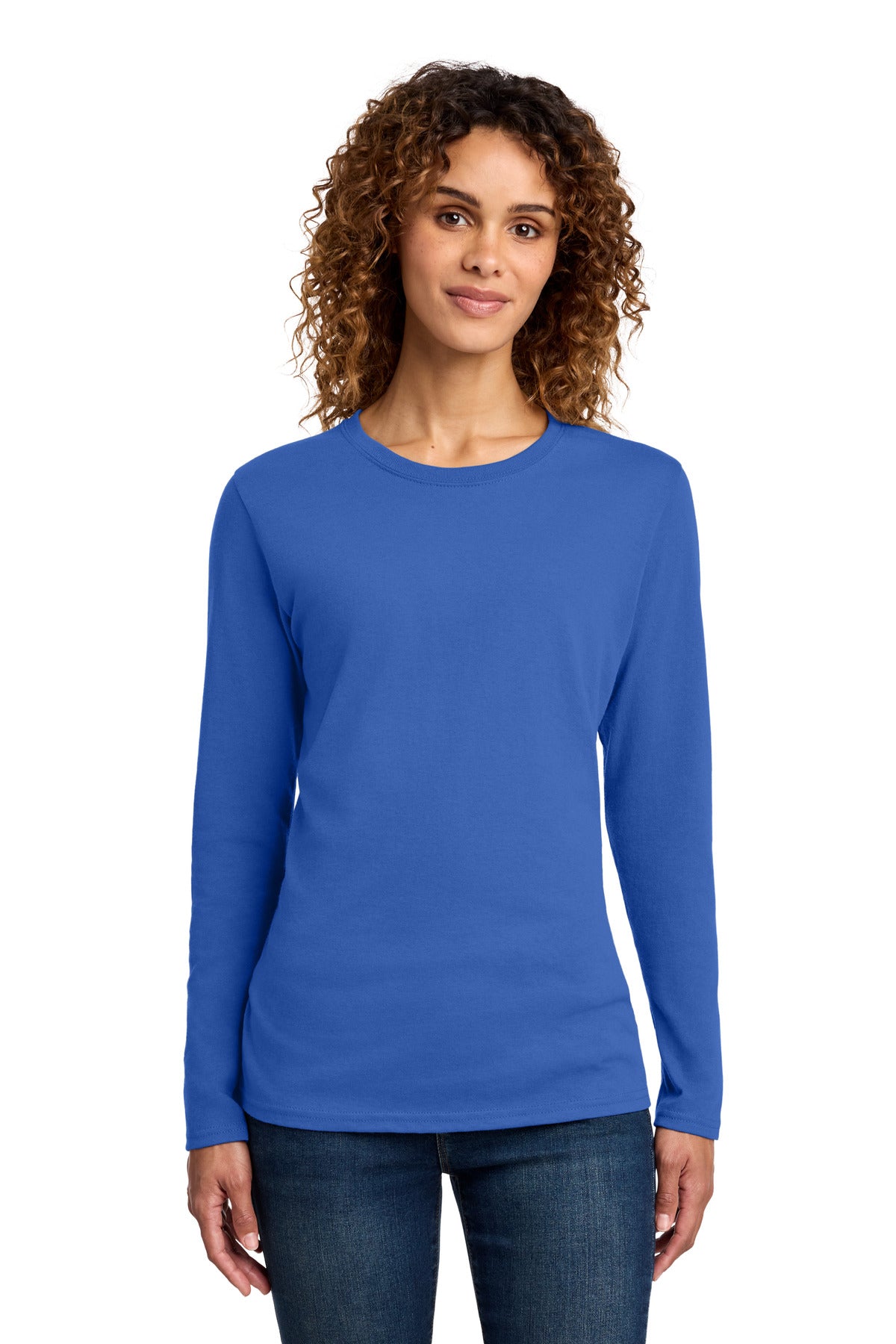Port & Co Women's Long Sleeve Core Cotton Tee