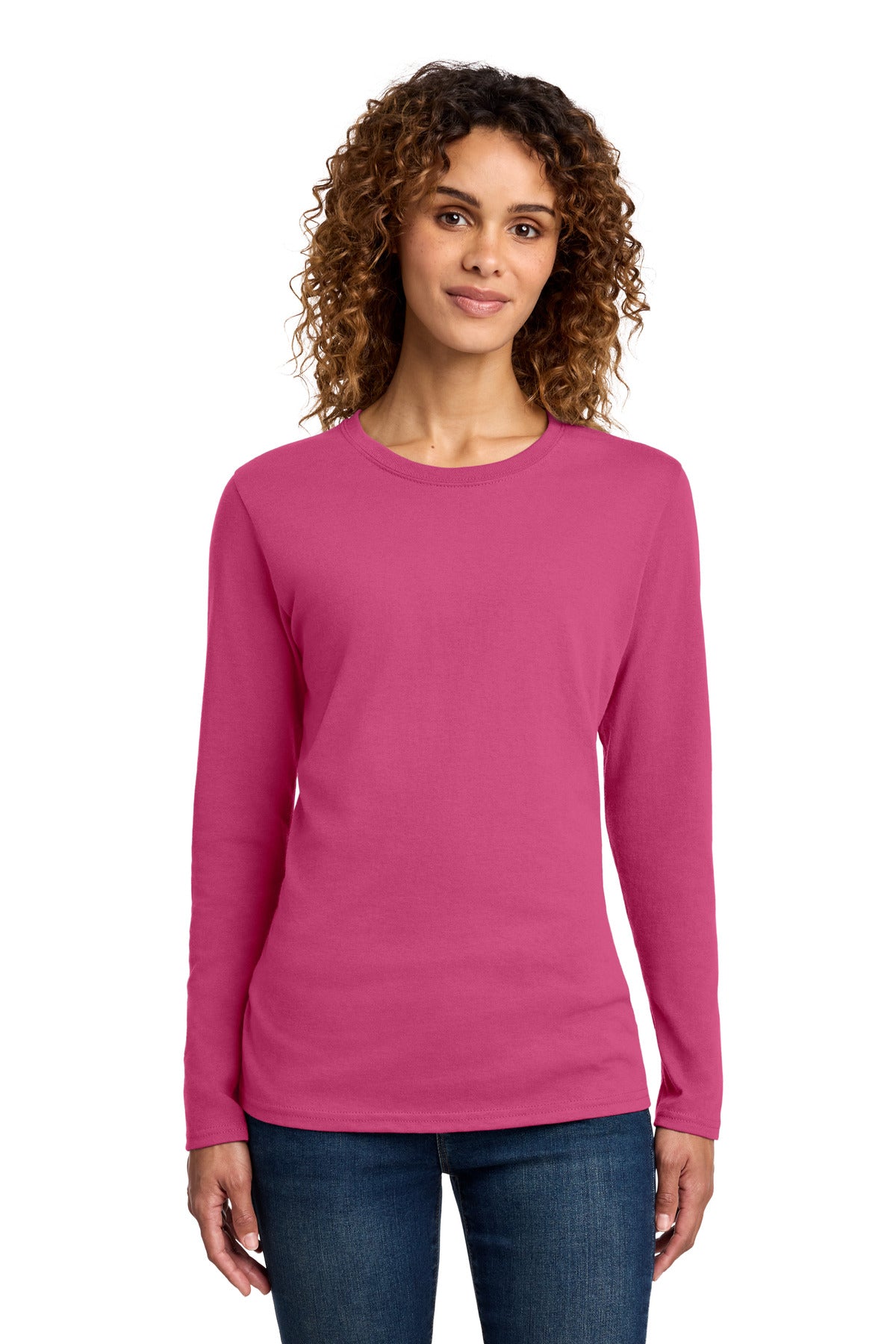 Port & Co Women's Long Sleeve Core Cotton Tee
