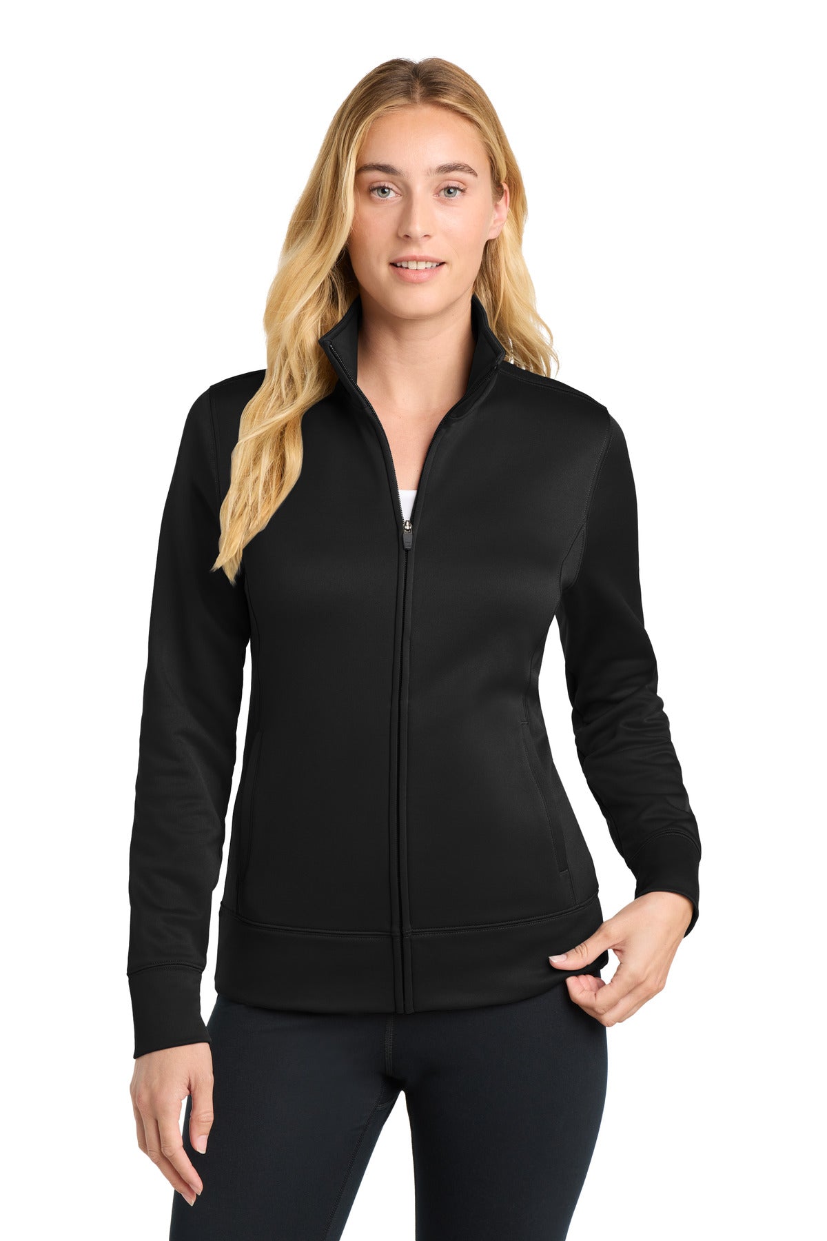 Sport-Tek Women's Sport-Wick Fleece Full-Zip Jacket