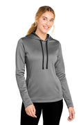 Sport-Tek  Women's PosiCharge  Sport-Wick  Heather Fleece Hooded Pullover