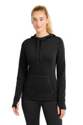 Sport-Tek  Women's PosiCharge  Tri-Blend Wicking Fleece Hooded Pullover