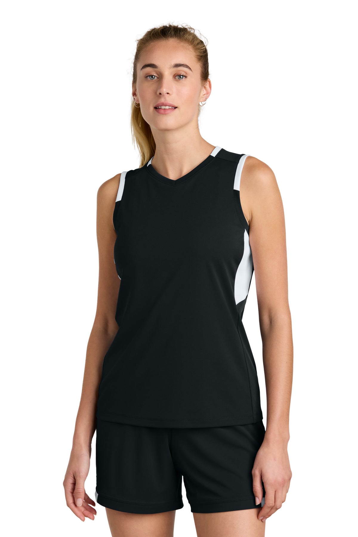 Sport-Tek Women's Club Sleeveless V-Neck
