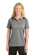 Sport-Tek Women's Heather Colorblock Contender Polo