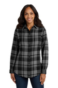 Port Authority Women's Plaid Flannel Tunic