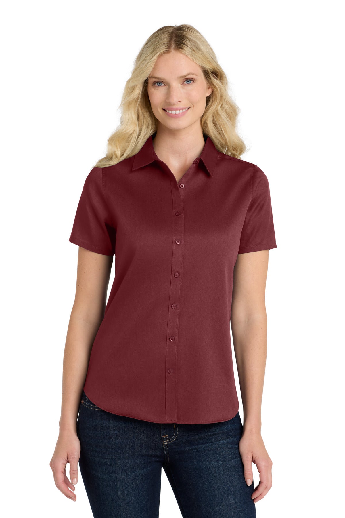 Port Authority Women's Short Sleeve SuperPro ReactTwill Shirt