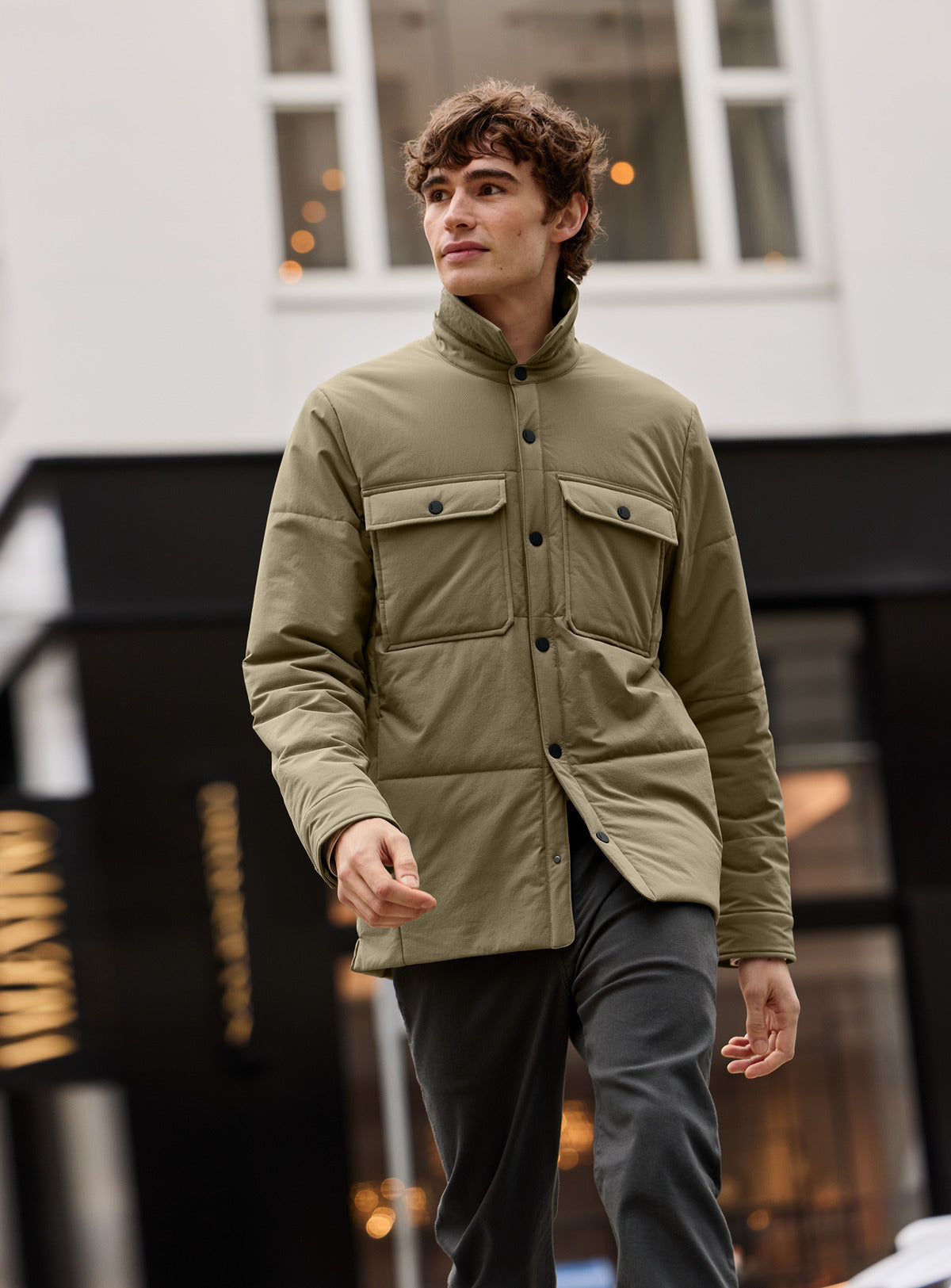 MiiR Sashiko Stretch Puffy Shacket