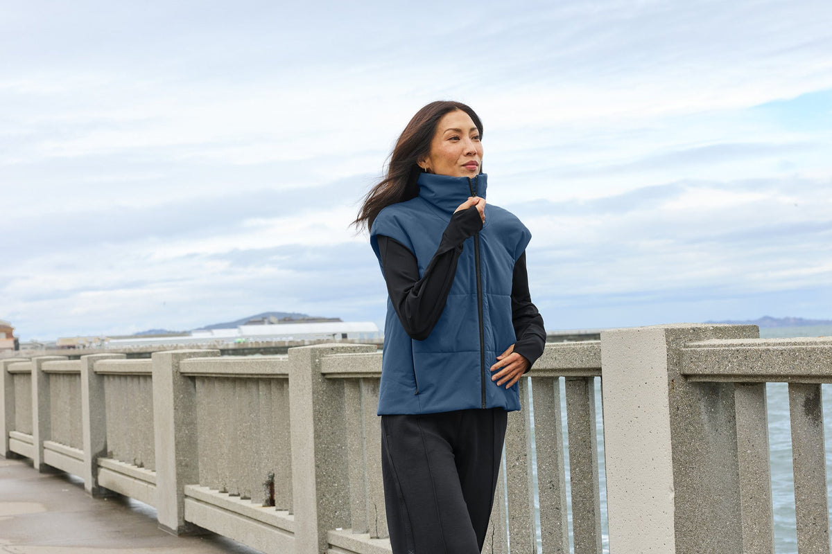 MiiR Women's Sashiko Stretch Puffy Vest