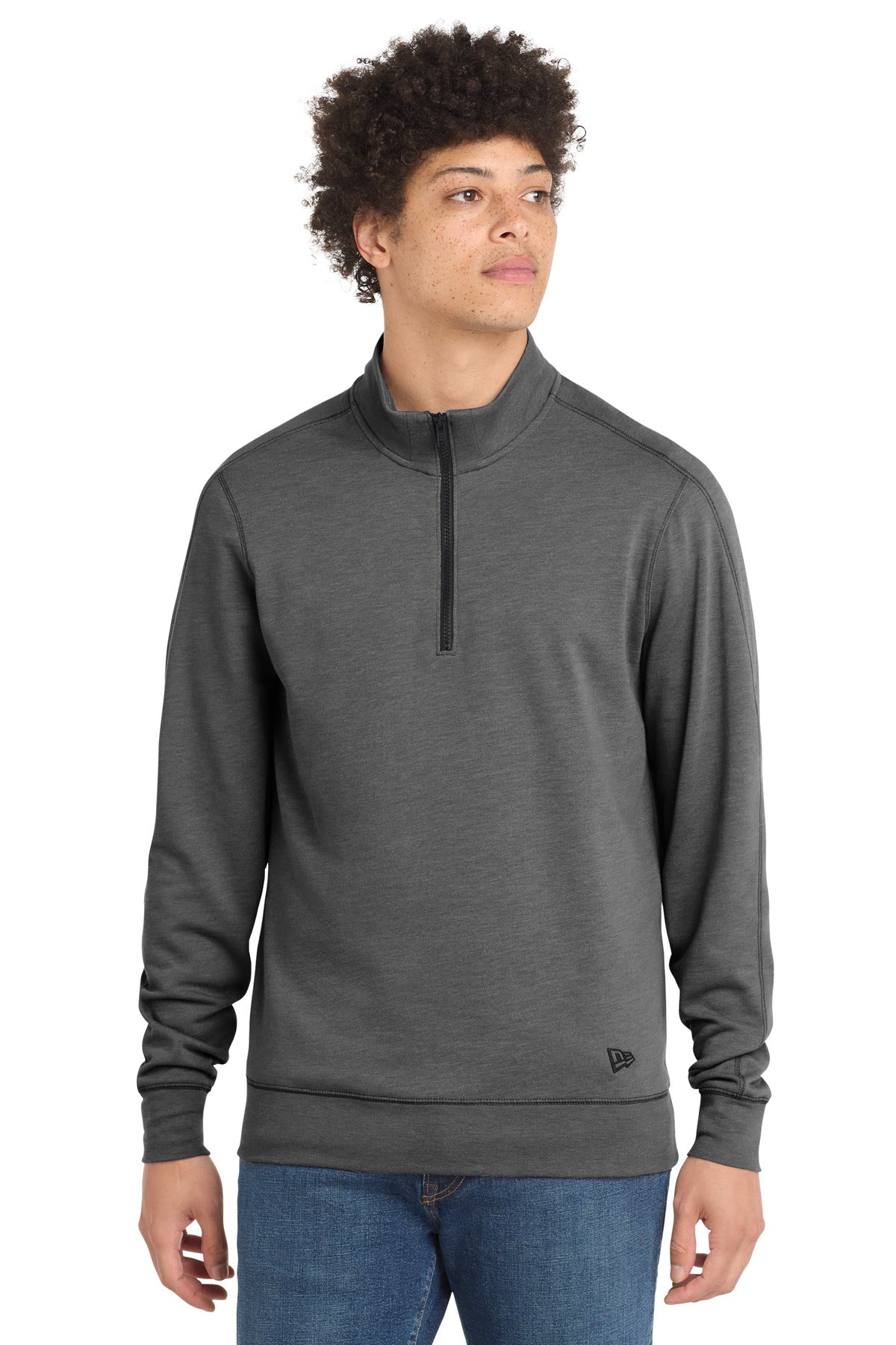 New Era  Tri-Blend Fleece 1/4-Zip Pullover