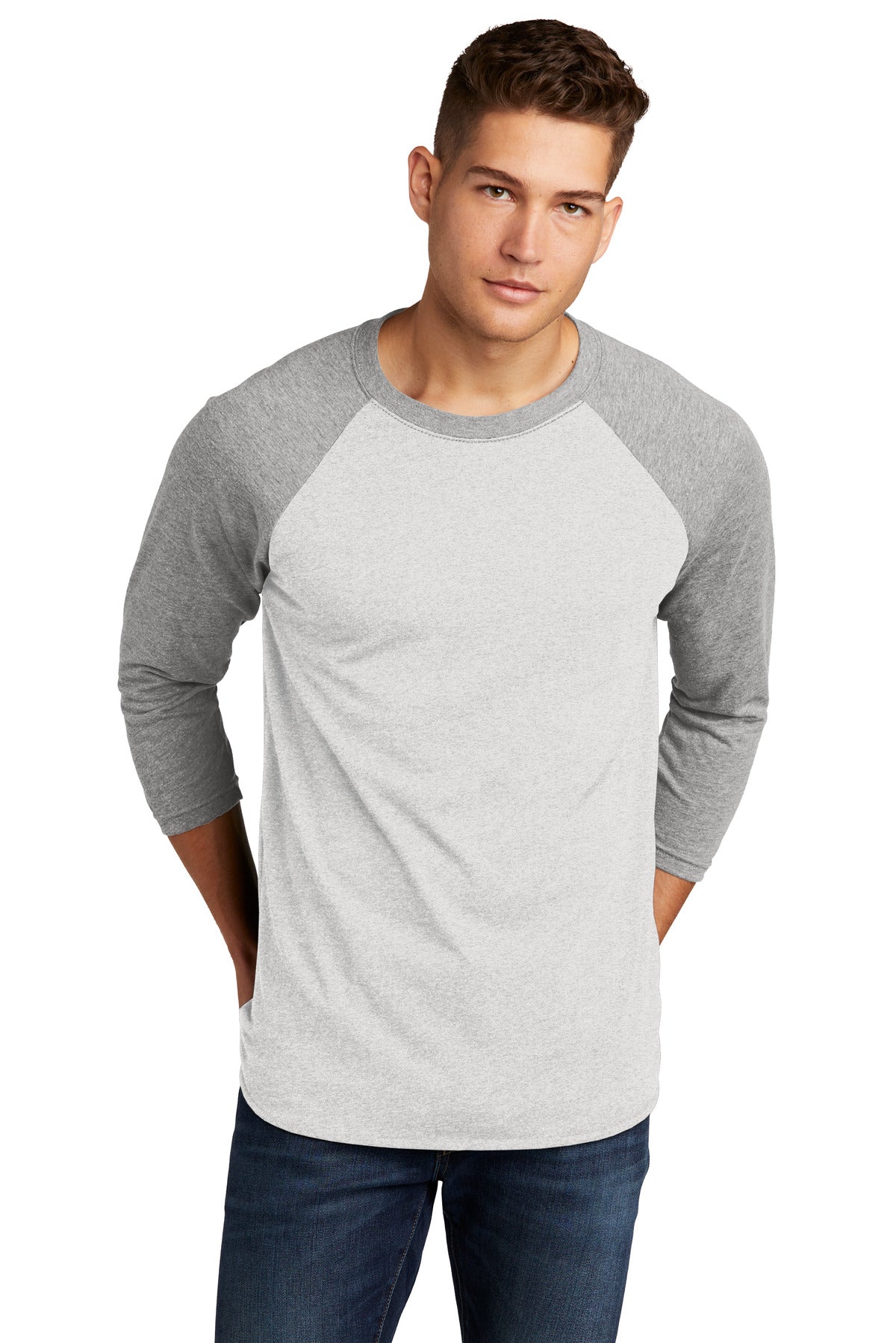 Next Level Apparel   Adult Tri-Blend 3/4-Sleeve Raglan Tee