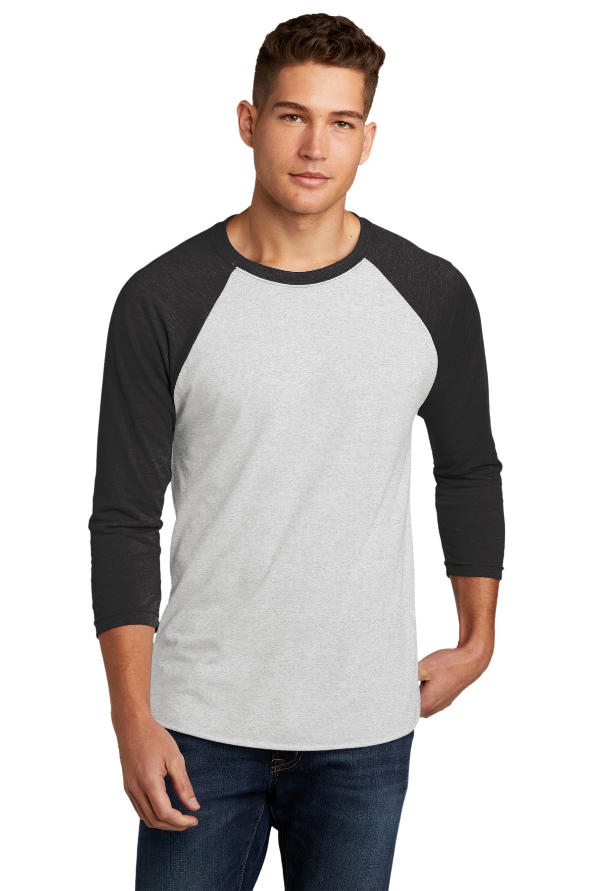 Next Level Apparel   Adult Tri-Blend 3/4-Sleeve Raglan Tee