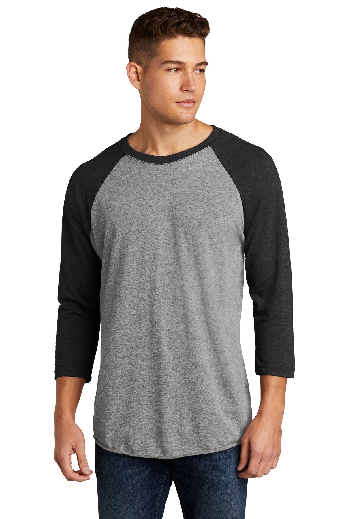 Next Level Apparel   Adult Tri-Blend 3/4-Sleeve Raglan Tee