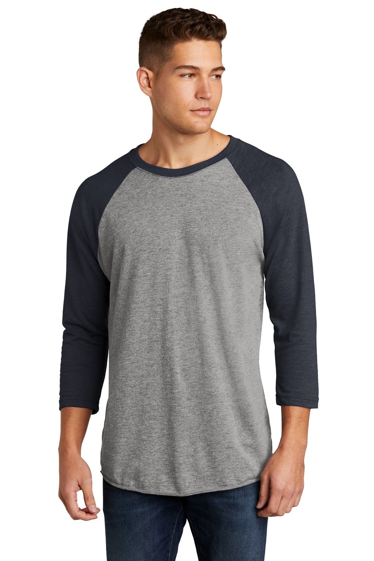 Next Level Apparel   Adult Tri-Blend 3/4-Sleeve Raglan Tee