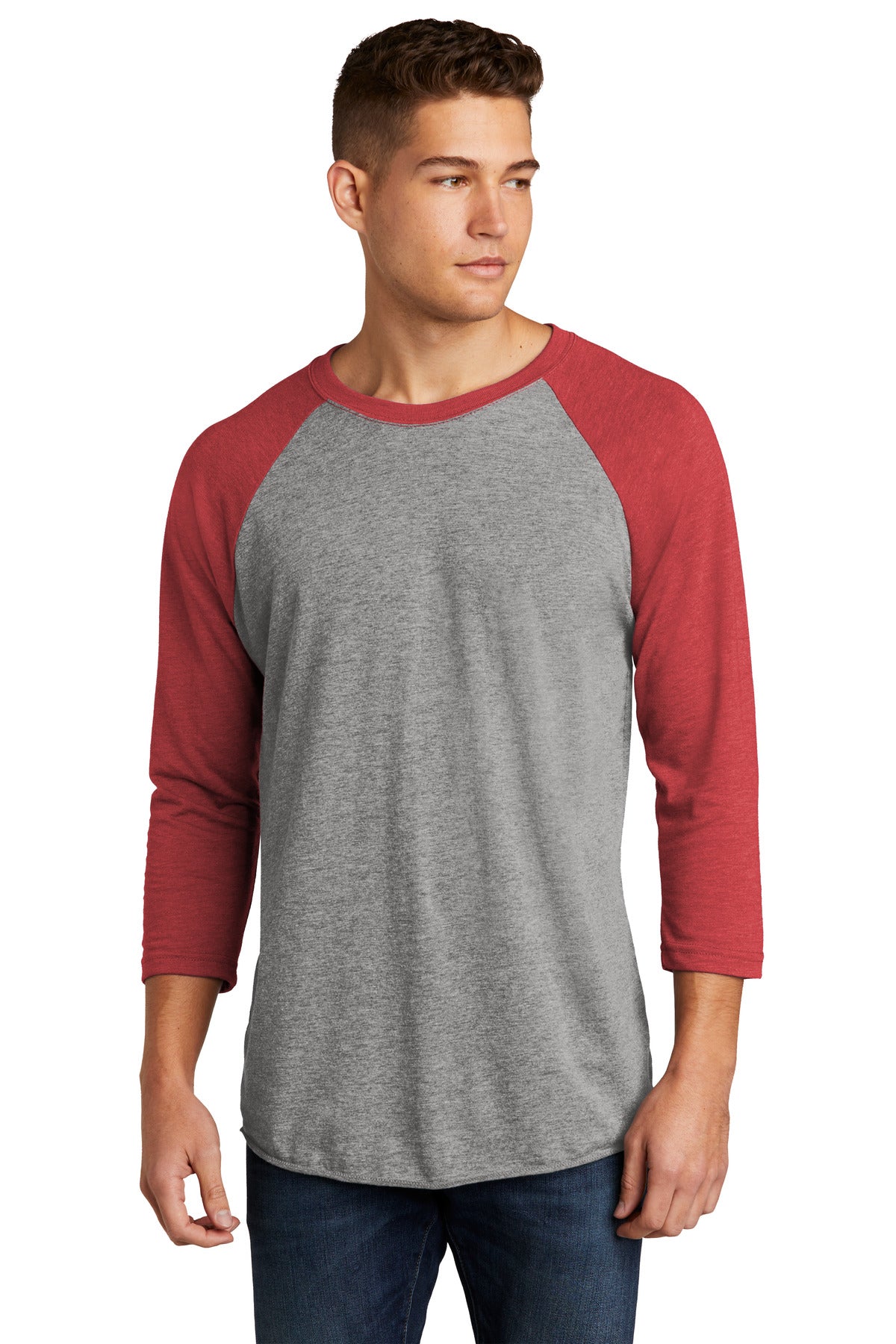 Next Level Apparel   Adult Tri-Blend 3/4-Sleeve Raglan Tee