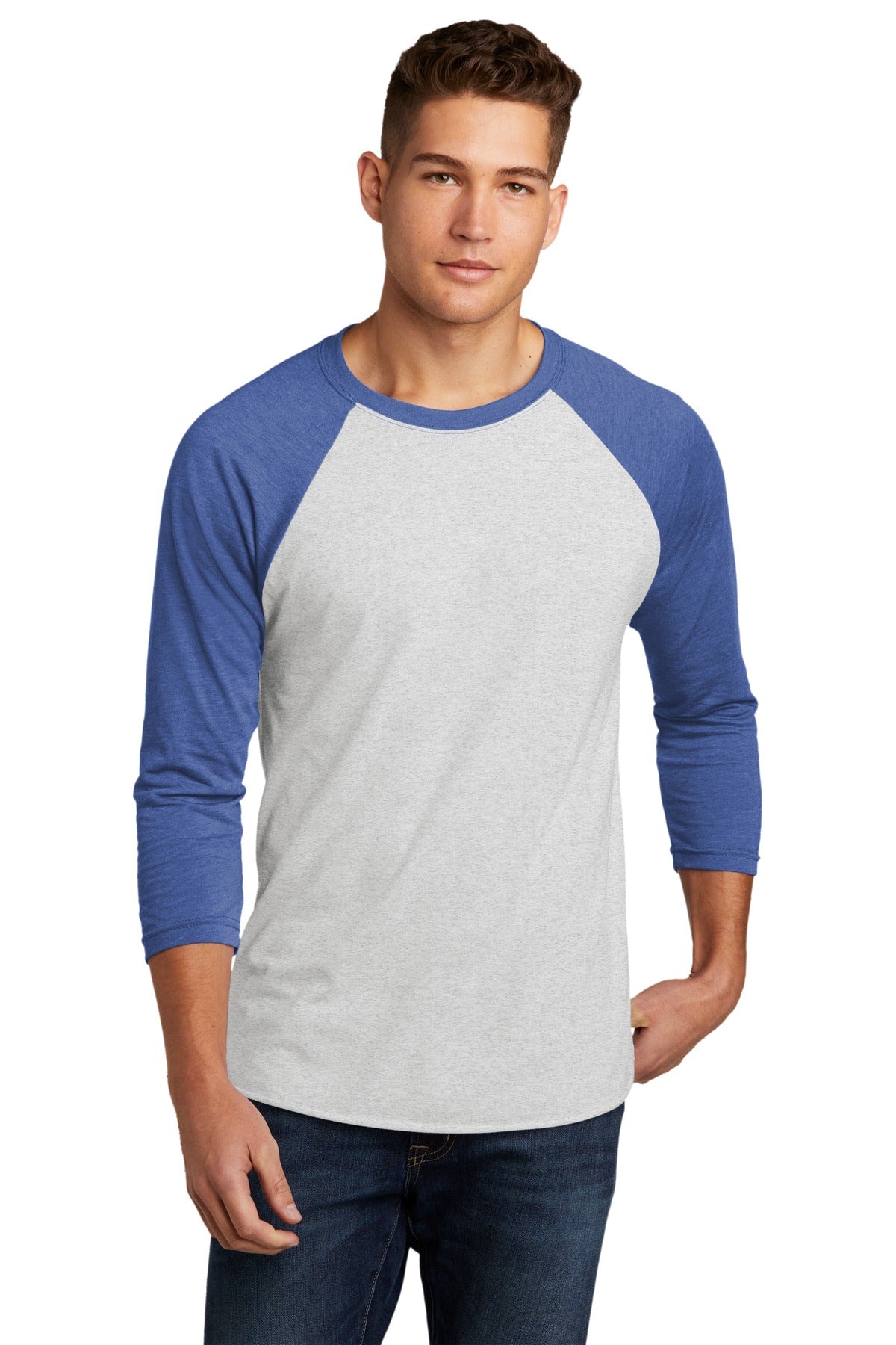 Next Level Apparel   Adult Tri-Blend 3/4-Sleeve Raglan Tee