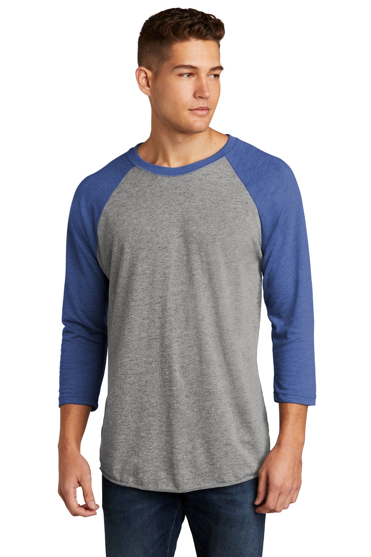 Next Level Apparel   Adult Tri-Blend 3/4-Sleeve Raglan Tee