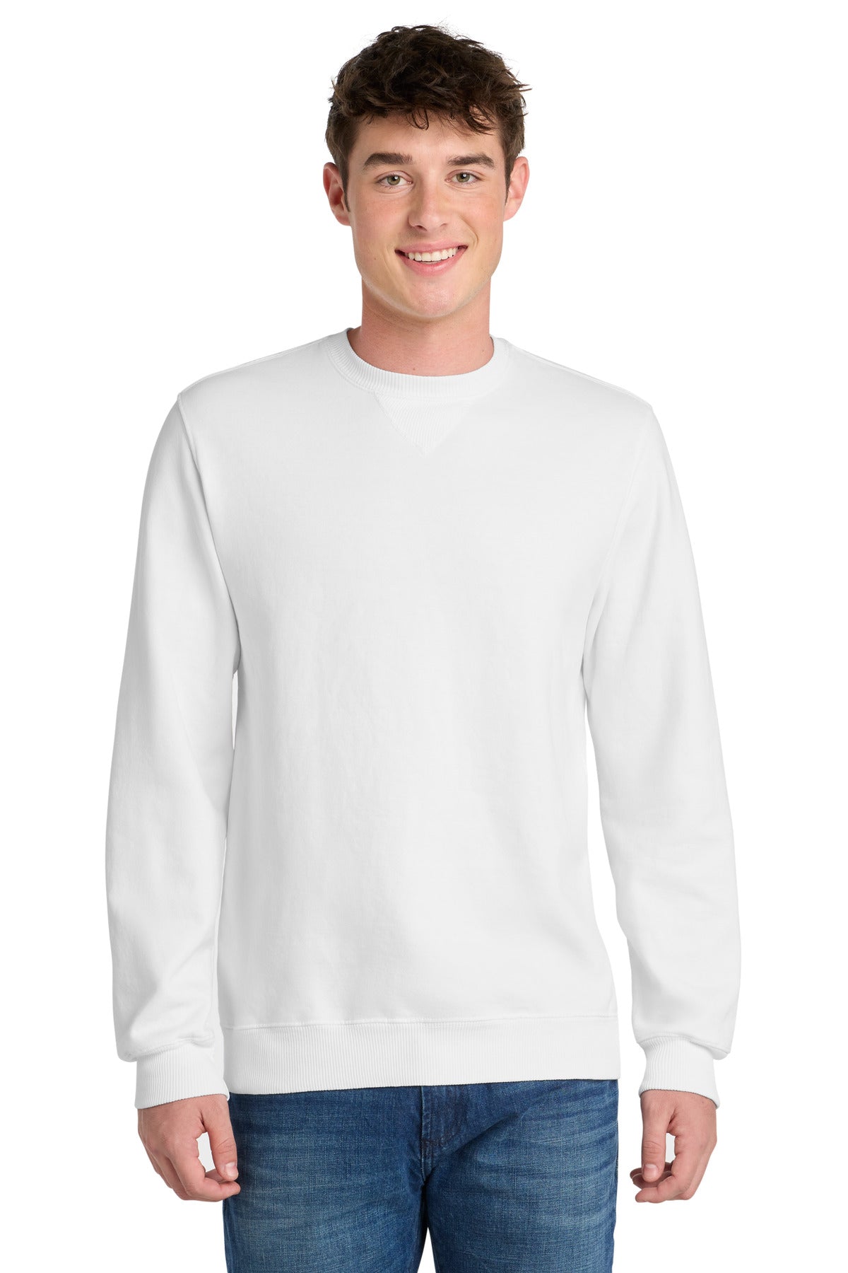 Port & Co Beach Wash Garment-Dyed Crewneck Sweatshirt