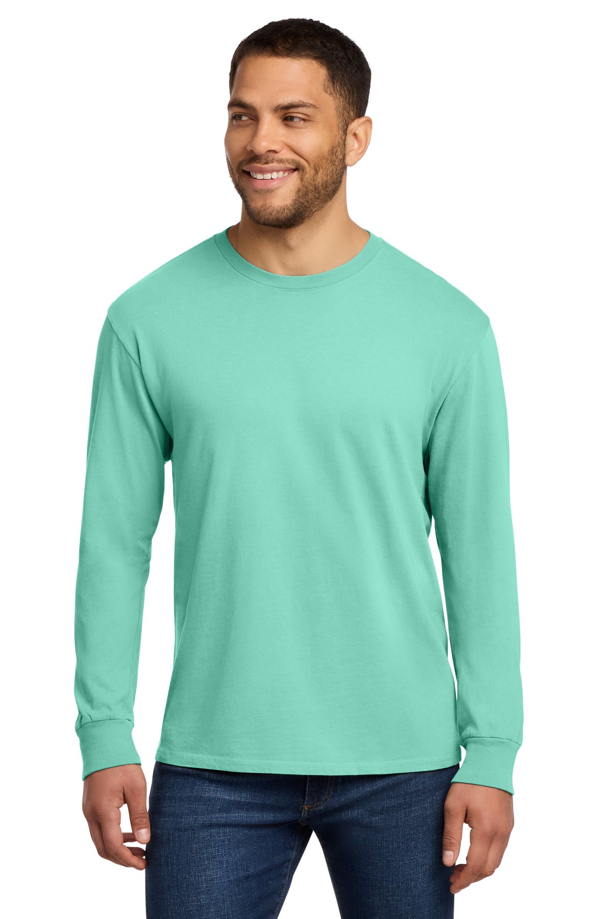Port & Co Beach Wash Garment-Dyed Long Sleeve Tee