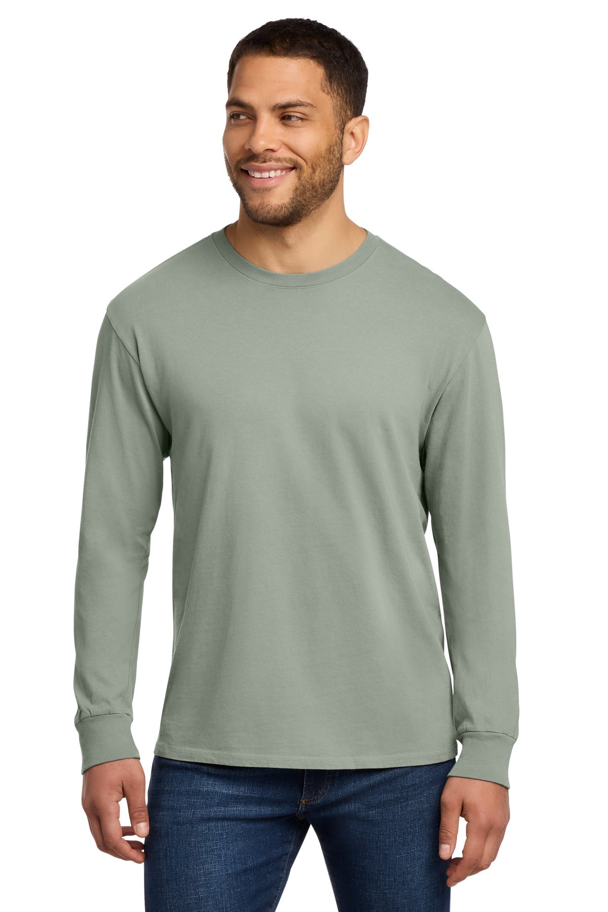 Port & Co Beach Wash Garment-Dyed Long Sleeve Tee