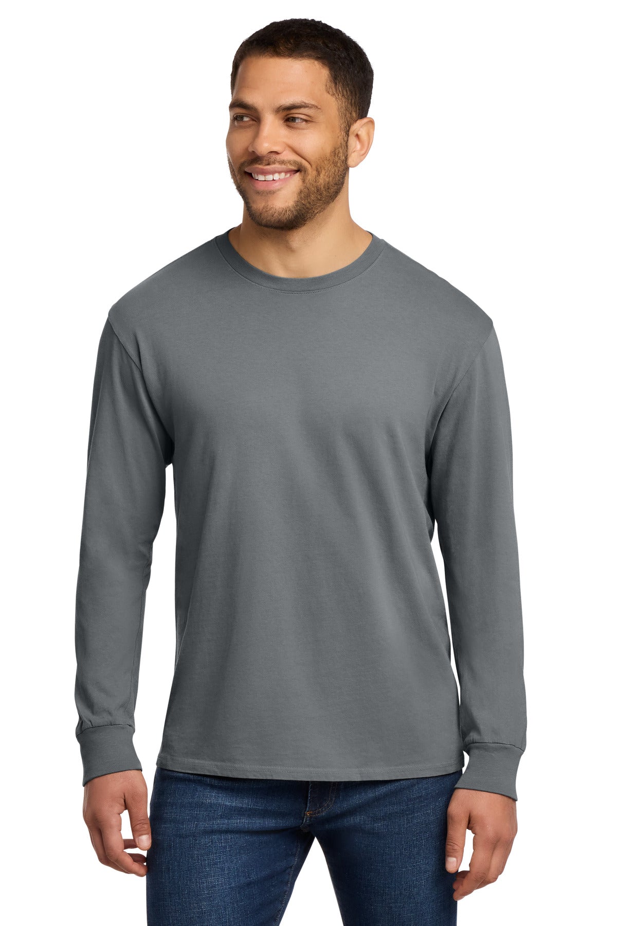 Port & Co Beach Wash Garment-Dyed Long Sleeve Tee