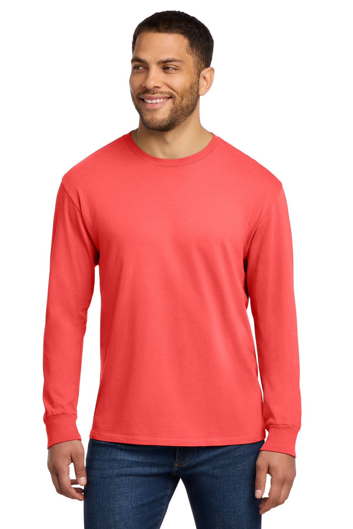 Port & Co Beach Wash Garment-Dyed Long Sleeve Tee