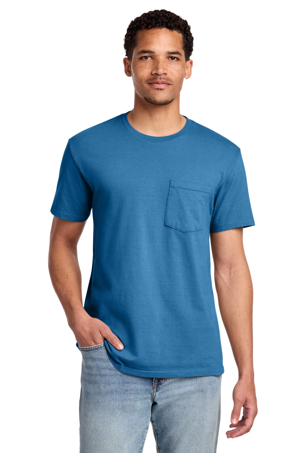 Port & Co Beach Wash Garment-Dyed Pocket Tee