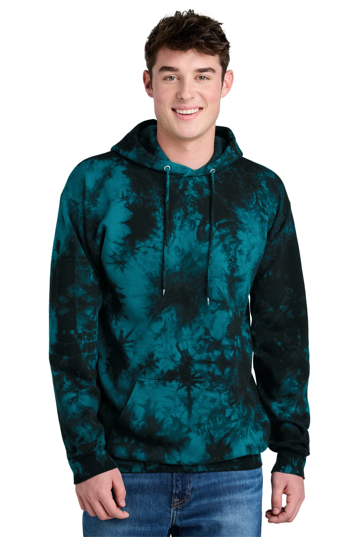 Port & Co Crystal Tie-Dye Pullover Hoodie