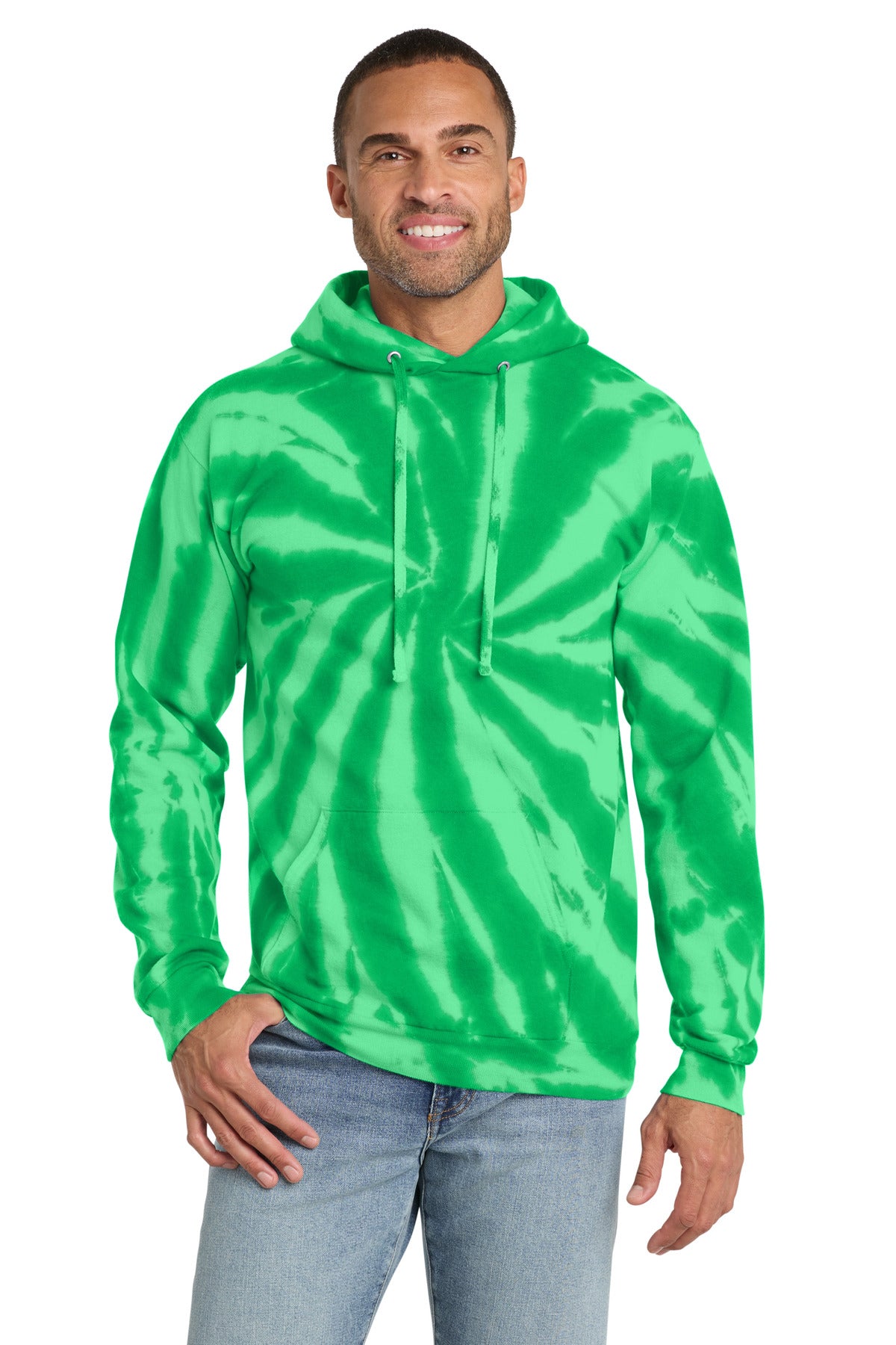 Port & Co Tie-Dye Pullover Hooded Sweatshirt