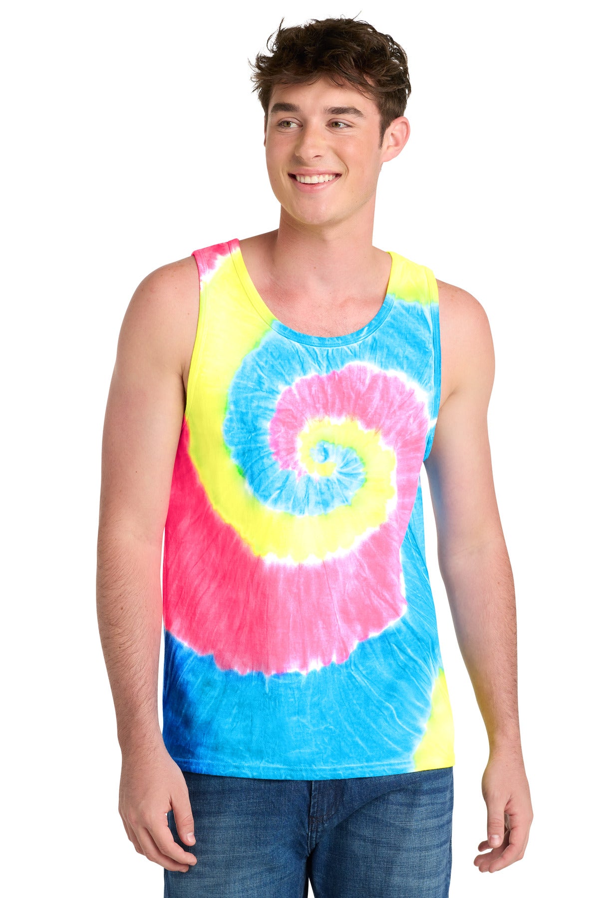 Port & Co Tie-Dye Tank Top