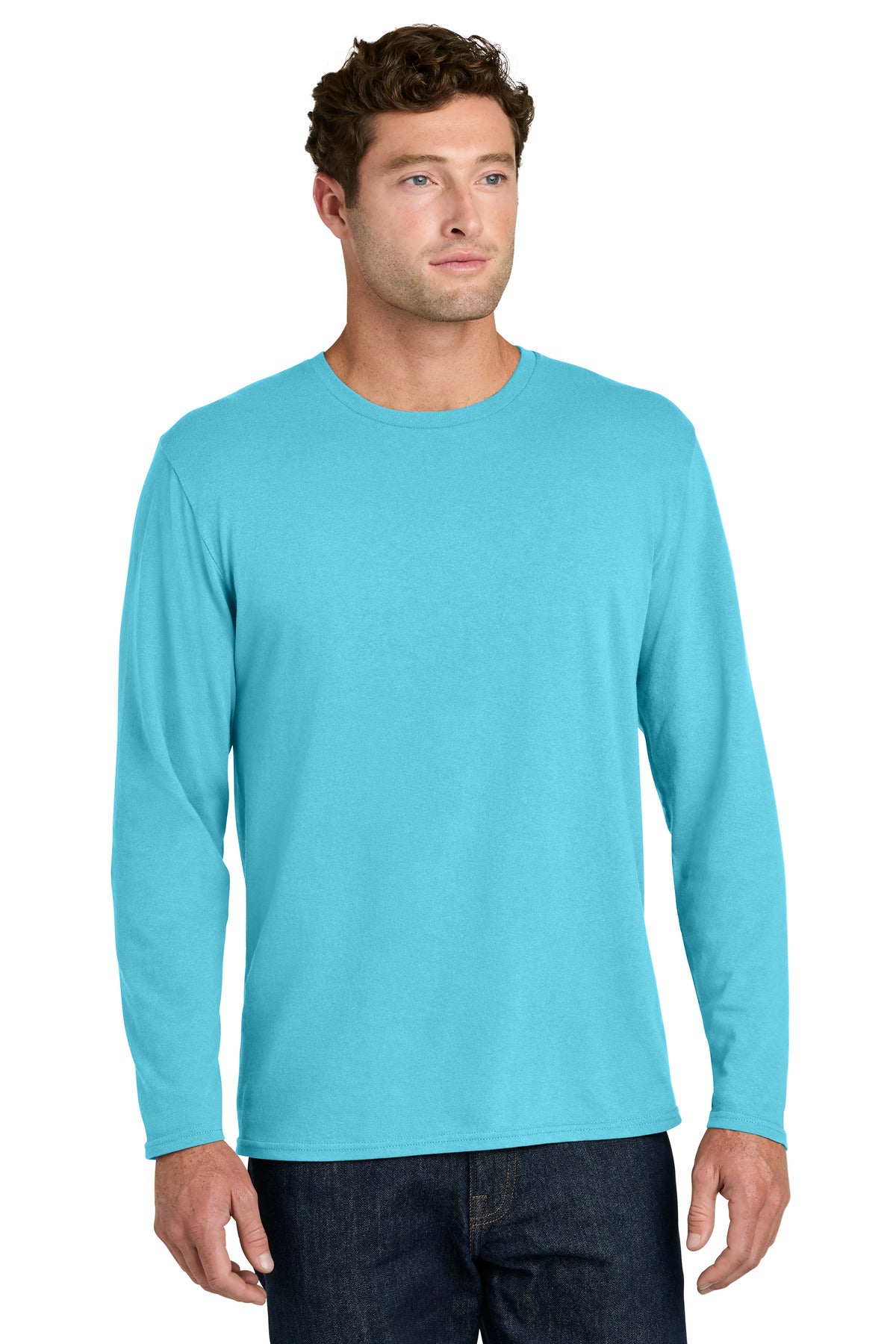 Port & Co Easy Cotton Long Sleeve Tee