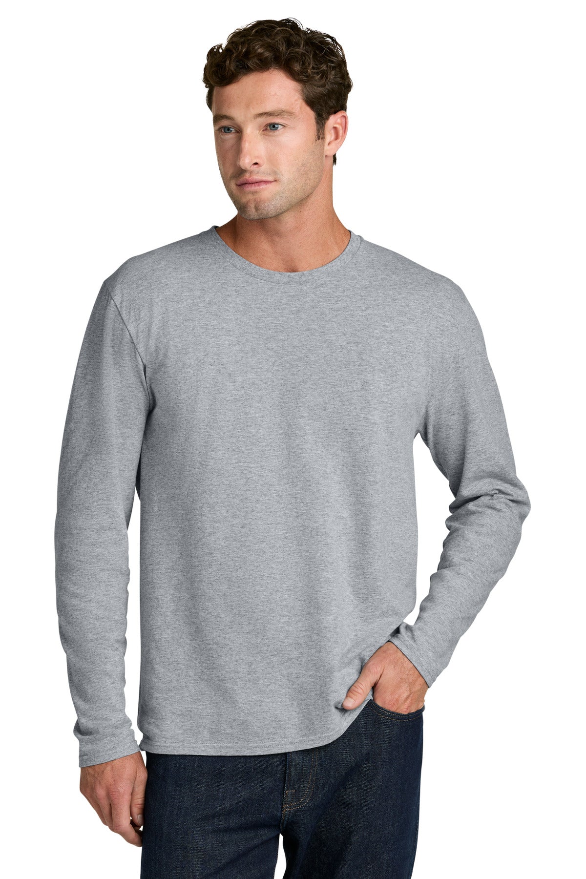Port & Co Easy Cotton Long Sleeve Tee