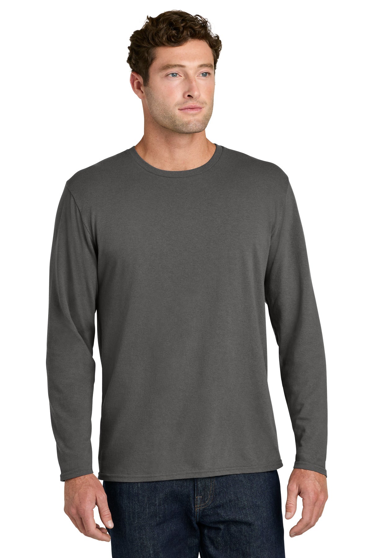 Port & Co Easy Cotton Long Sleeve Tee