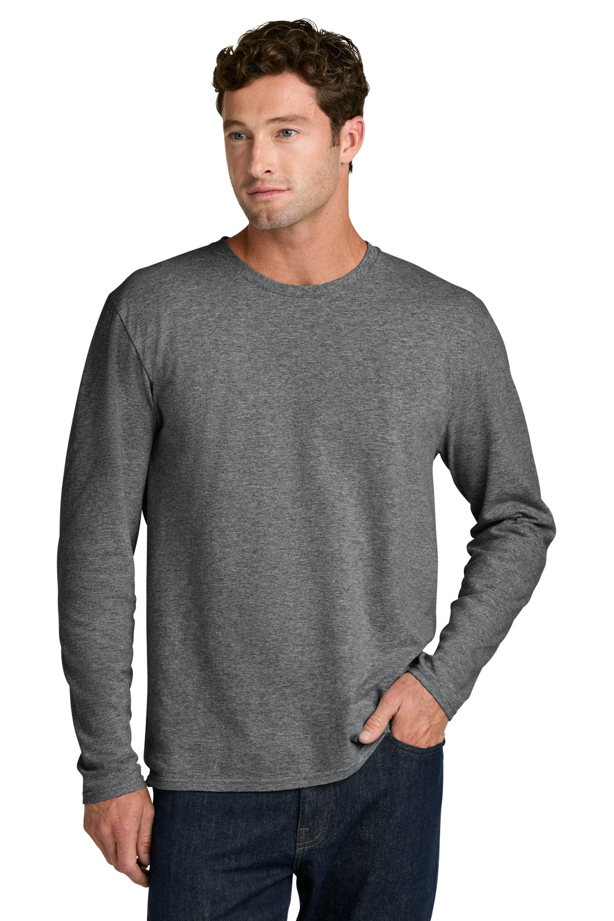 Port & Co Easy Cotton Long Sleeve Tee
